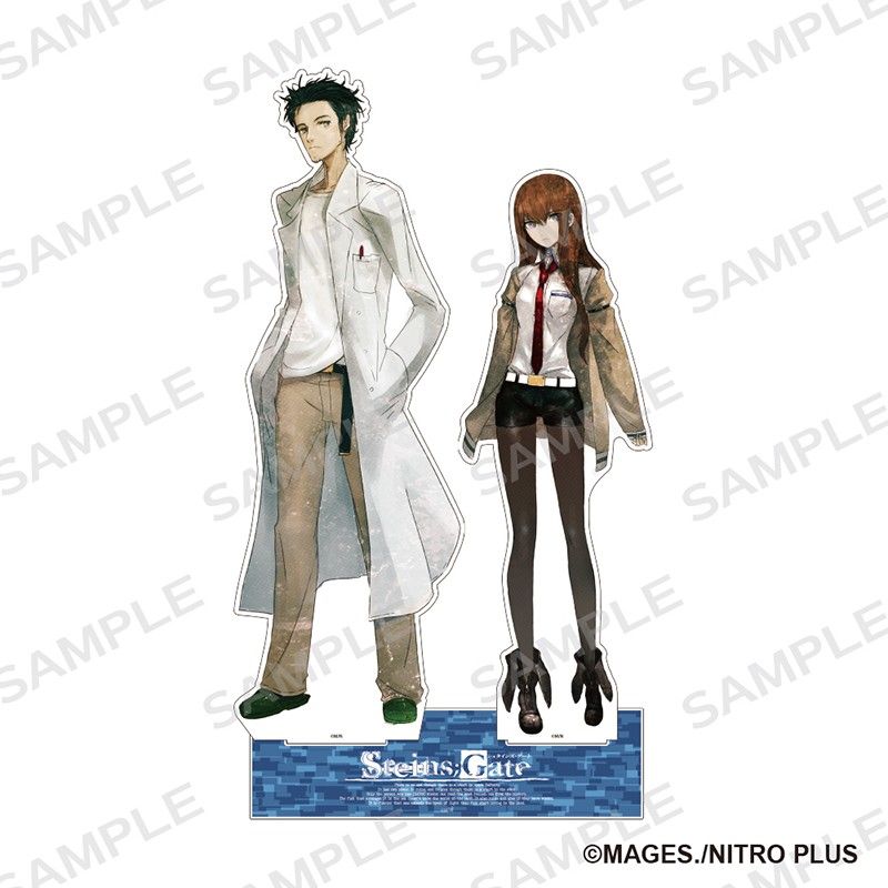 STEINS;GATE 超BIGアクリルフィギュアスタンド 既存立絵 岡部&紅莉栖