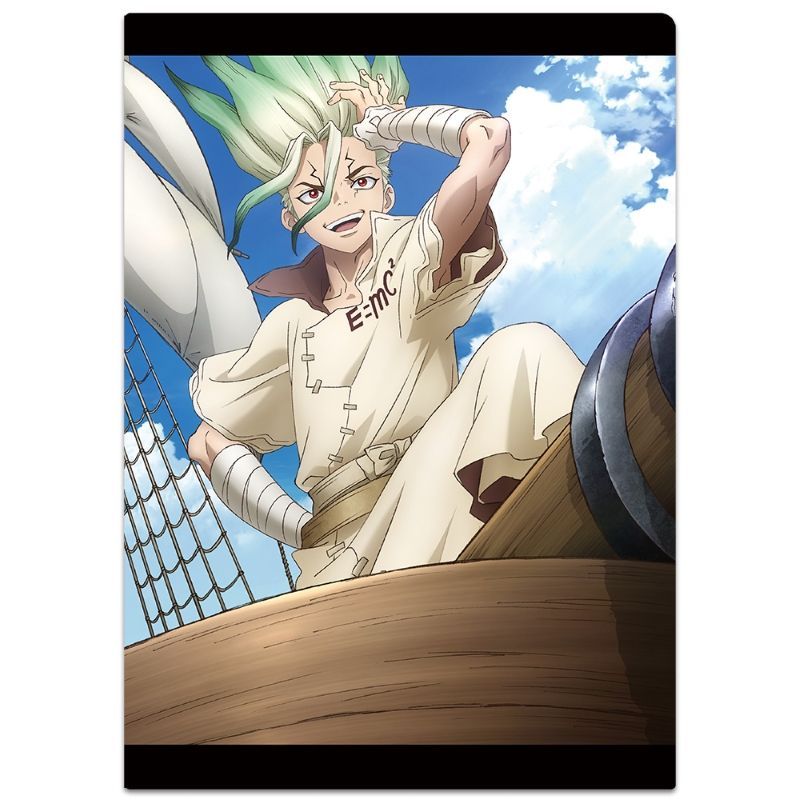 Dr.STONE クリアファイル 石神千空&あさぎりゲン&七海龍水&コハク｜アニメ・キャラクターコラボグッズのECならeeo Store（イーオストア）