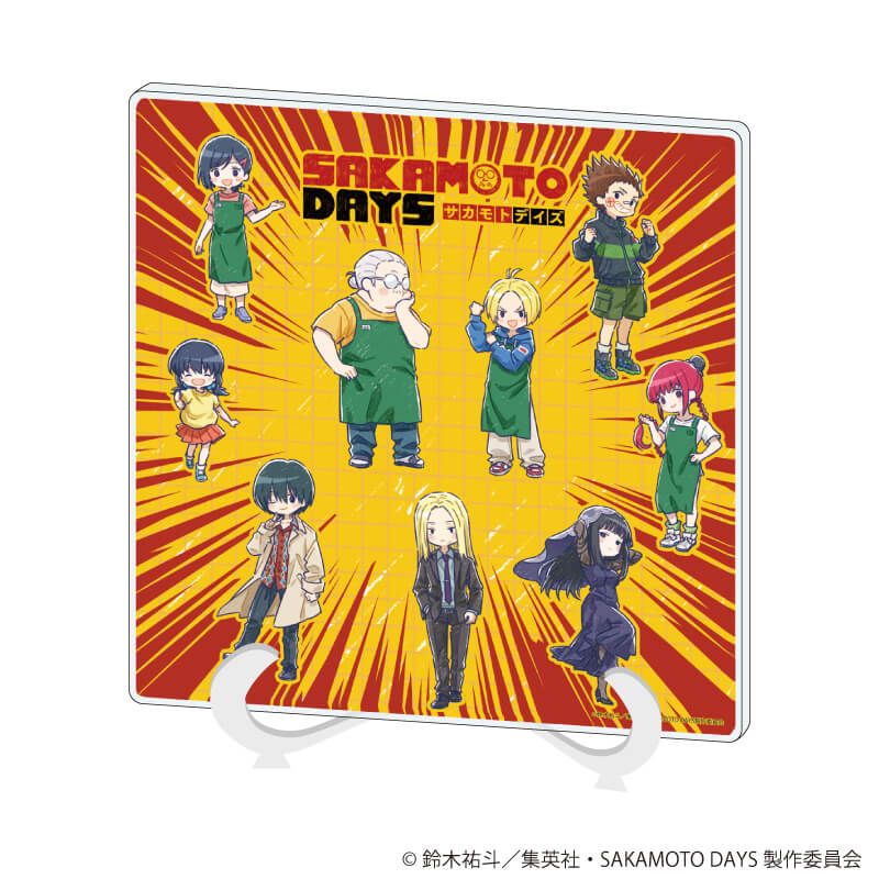 アクリルアートボード「SAKAMOTO DAYS」01/通常衣装ver. 散りばめデザイン(グラフアートイラスト)