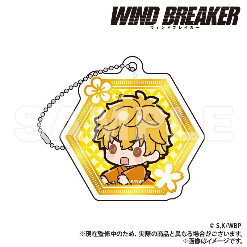 WIND BREAKER_箔押し風アクリルキーホルダー ver.2_楡井