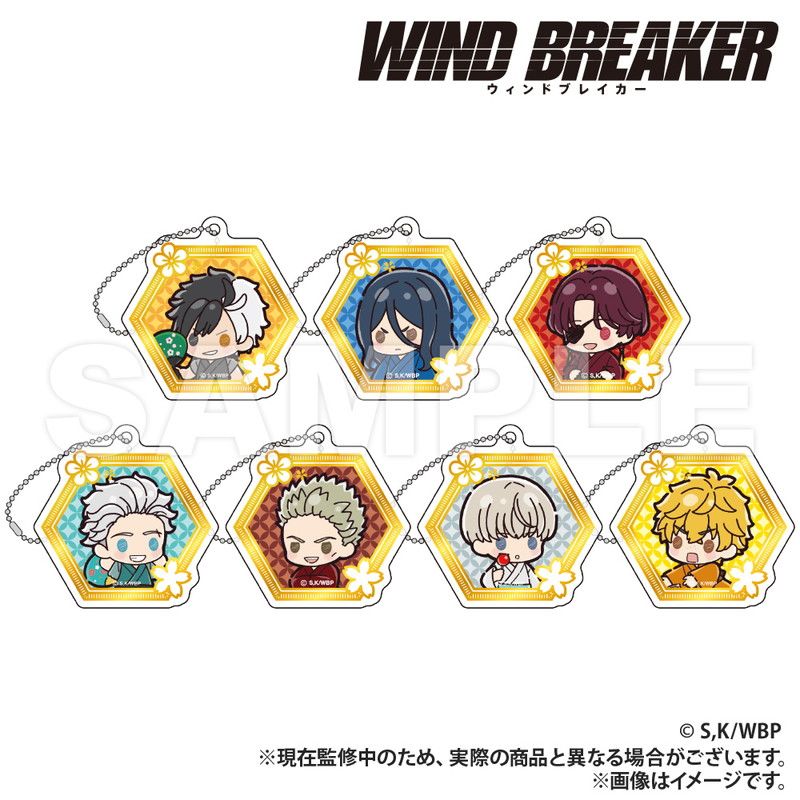 WIND BREAKER_箔押し風アクリルキーホルダー ver.2_楡井