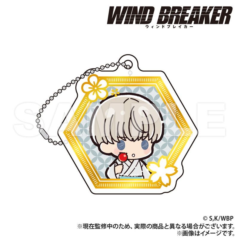 WIND BREAKER_箔押し風アクリルキーホルダー ver.2_梶