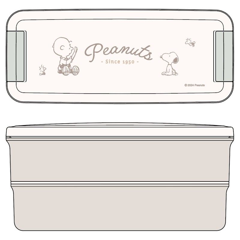 PEANUTS ランチボックス二段 PCW-650D(仕切付)