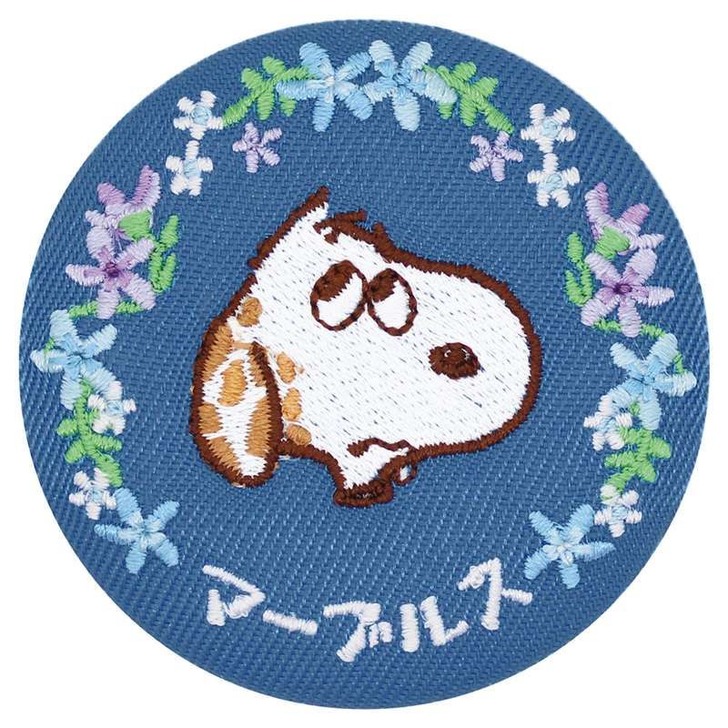 SNOOPY(TM) シークレット花言葉刺繍缶バッジ