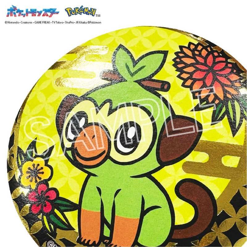 ポケットモンスター 切り絵シリーズ 箔押し缶バッジ A