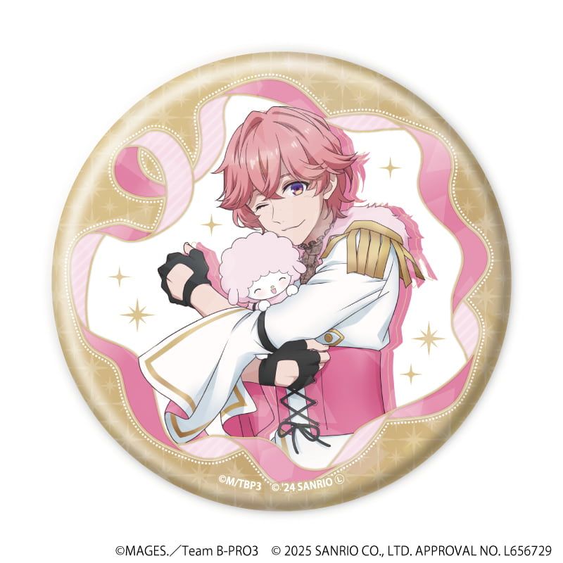 ホログラム缶バッジ(65mm)「B-PROJECT～熱烈＊ラブコール～×サンリオキャラクターズ」02/コンプリートBOX(全8種)(等身イラスト)