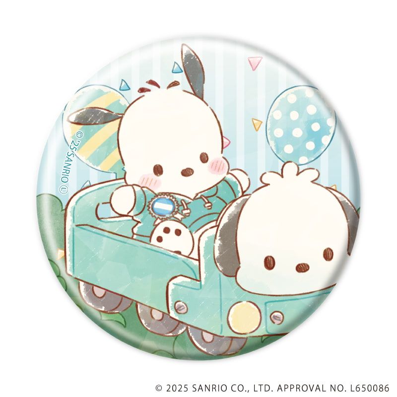 ホログラム缶バッジ(57mm)「はぴだんぶい」01/コンプリートBOX(全6種)(グラフアートイラスト)