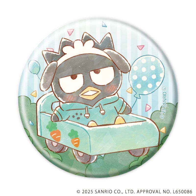 ホログラム缶バッジ(57mm)「はぴだんぶい」01/ブラインド(6種)(グラフアートイラスト)