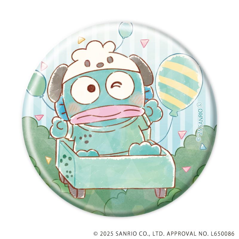 ホログラム缶バッジ(57mm)「はぴだんぶい」01/ブラインド(6種)(グラフアートイラスト)