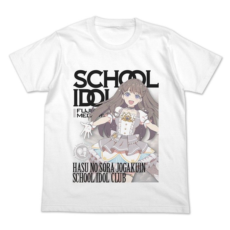 ラブライブ!蓮ノ空女学院スクールアイドルクラブ 藤島慈 フルカラーTシャツ オフィシャルカードゲームVer. ホワイト M