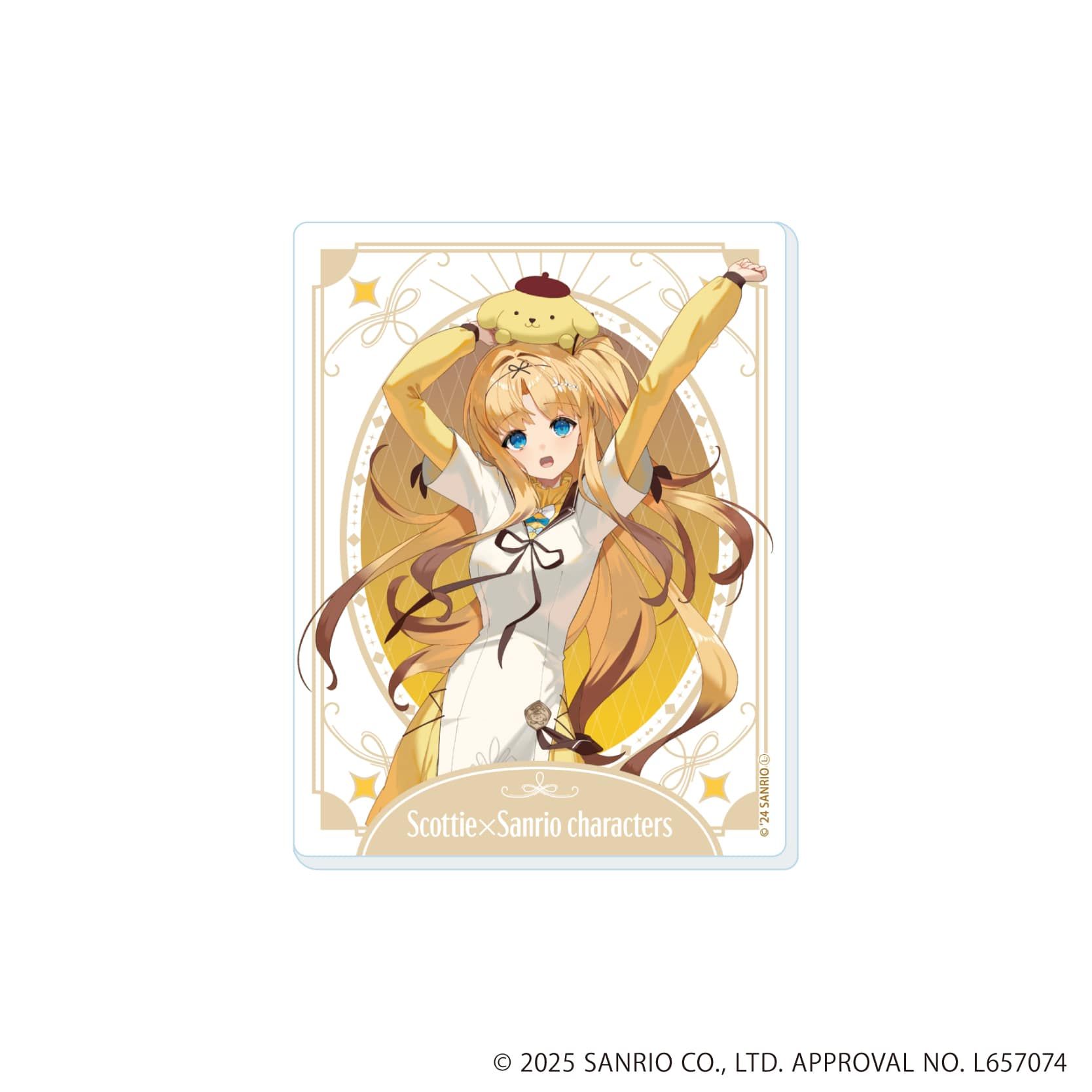 アクリルカード「スコッティ×サンリオキャラクターズ」01/ブラインド(5種)(コラボイラスト)