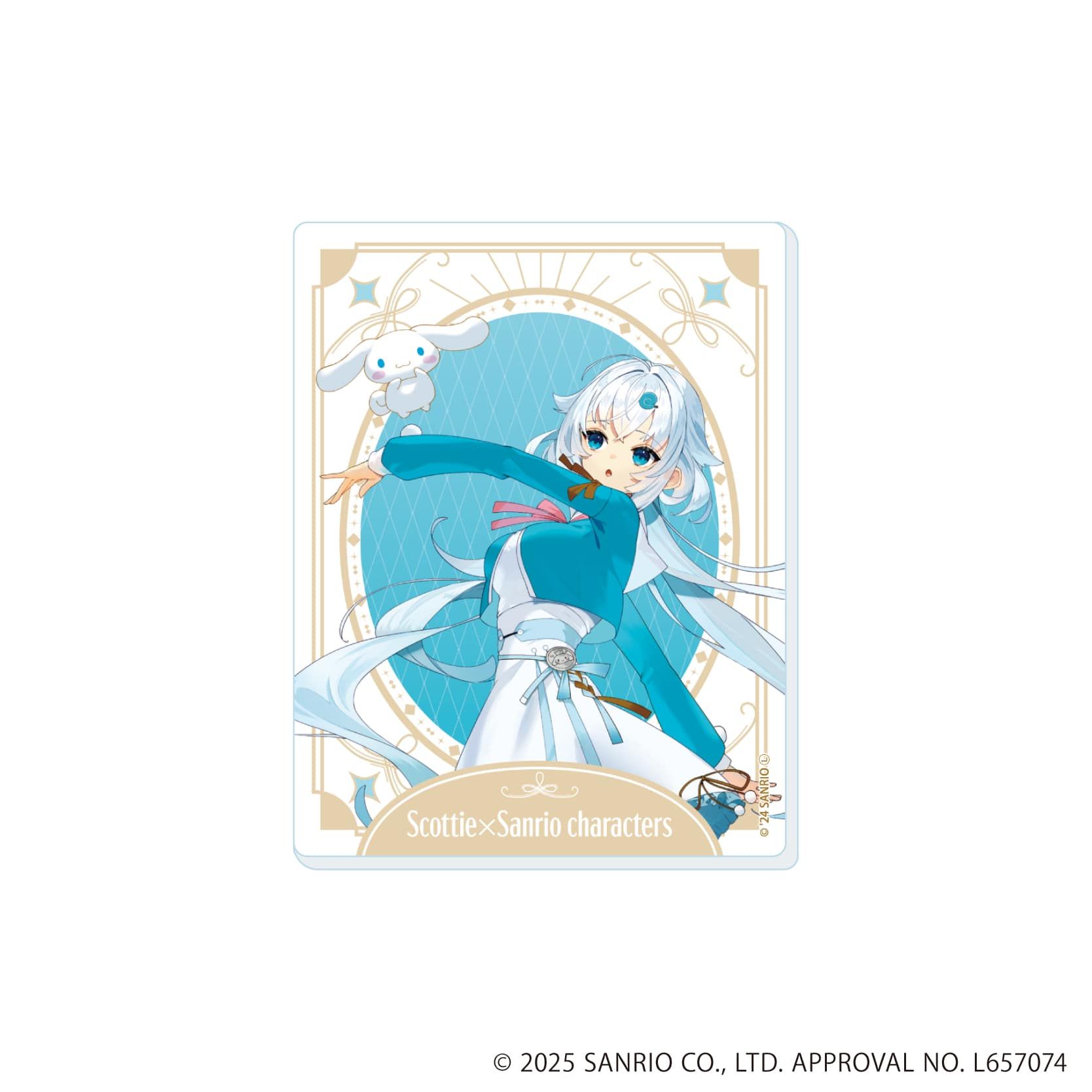 アクリルカード「スコッティ×サンリオキャラクターズ」01/ブラインド(5種)(コラボイラスト)