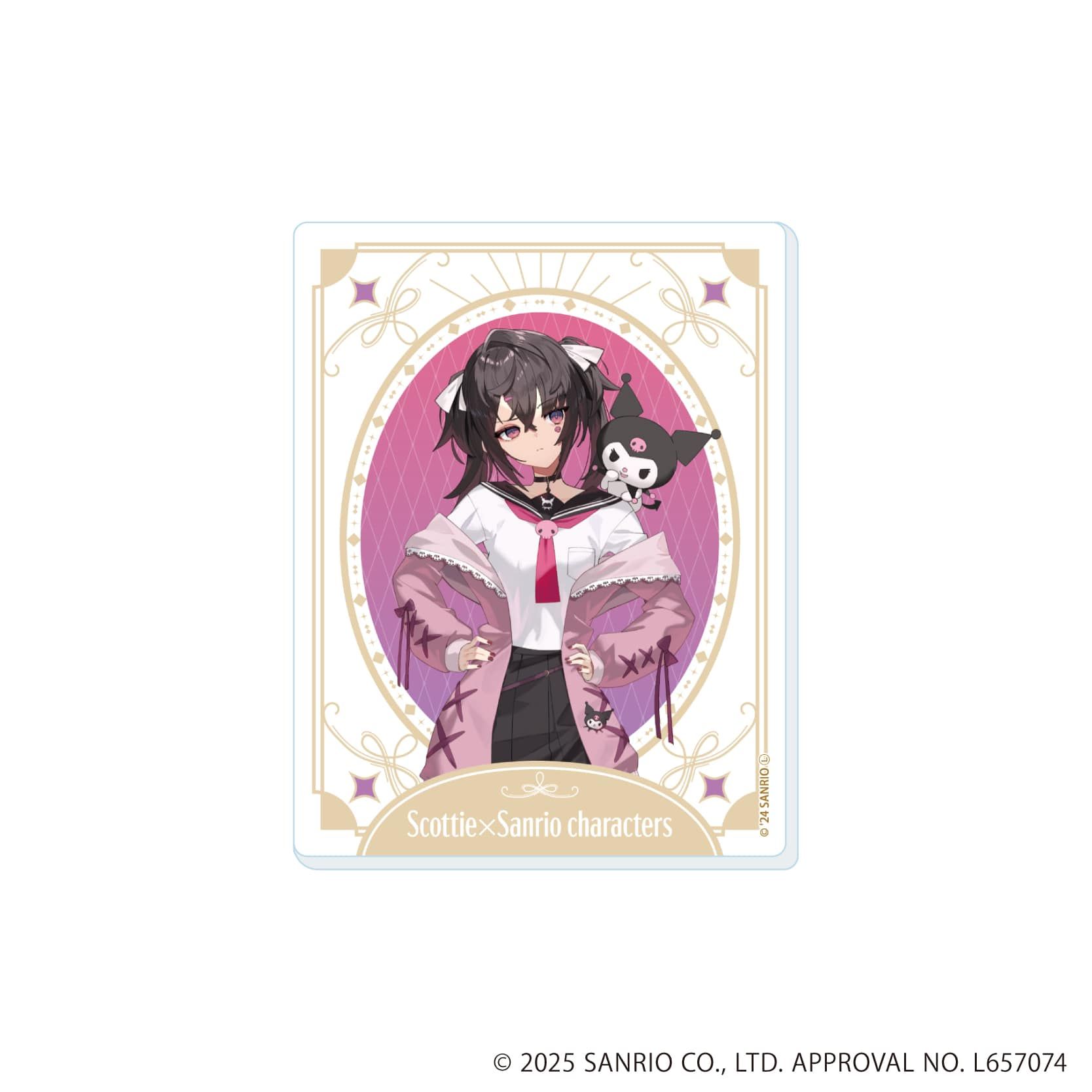 アクリルカード「スコッティ×サンリオキャラクターズ」01/ブラインド(5種)(コラボイラスト)