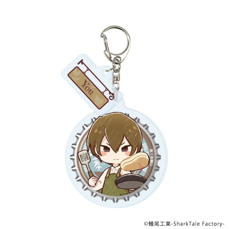 パーツ付きアクリルキーホルダー「細胞神曲」02/カフェver. ブラインド(7種)(グラフアートイラスト)