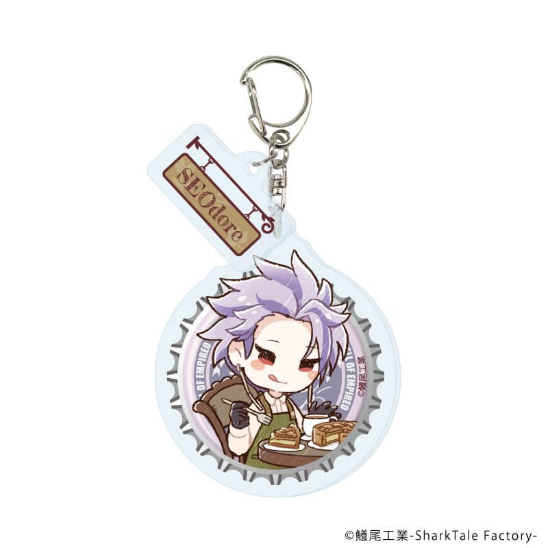 パーツ付きアクリルキーホルダー「細胞神曲」02/カフェver. ブラインド(7種)(グラフアートイラスト)