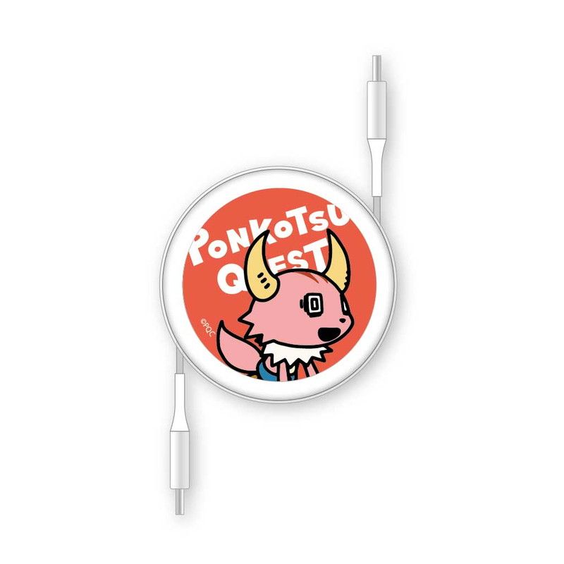 ポンコツクエスト PD60W 対応 USB2.0 リール式 Type-Cケーブル カク