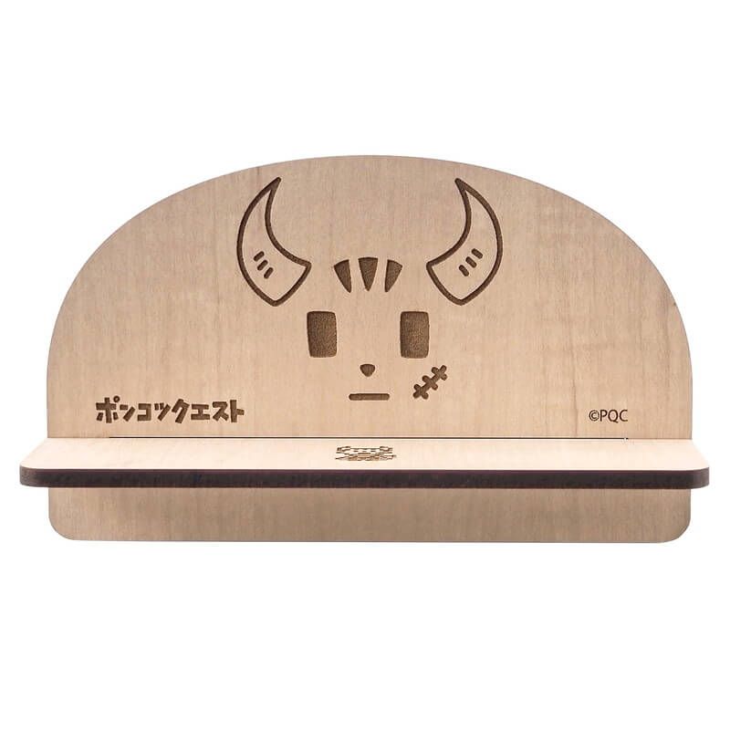 ポンコツクエスト 木製メガネスタンド メープル デザインA（カク）