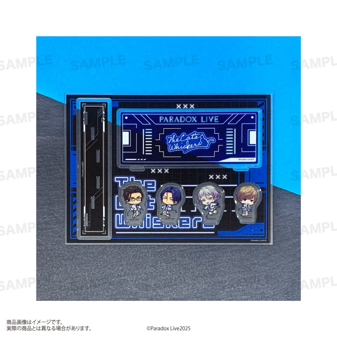 「Paradox Live」アクリルジオラマ（きゃらほっぴん！）サイバーパンクver. The Cat's Whiskers