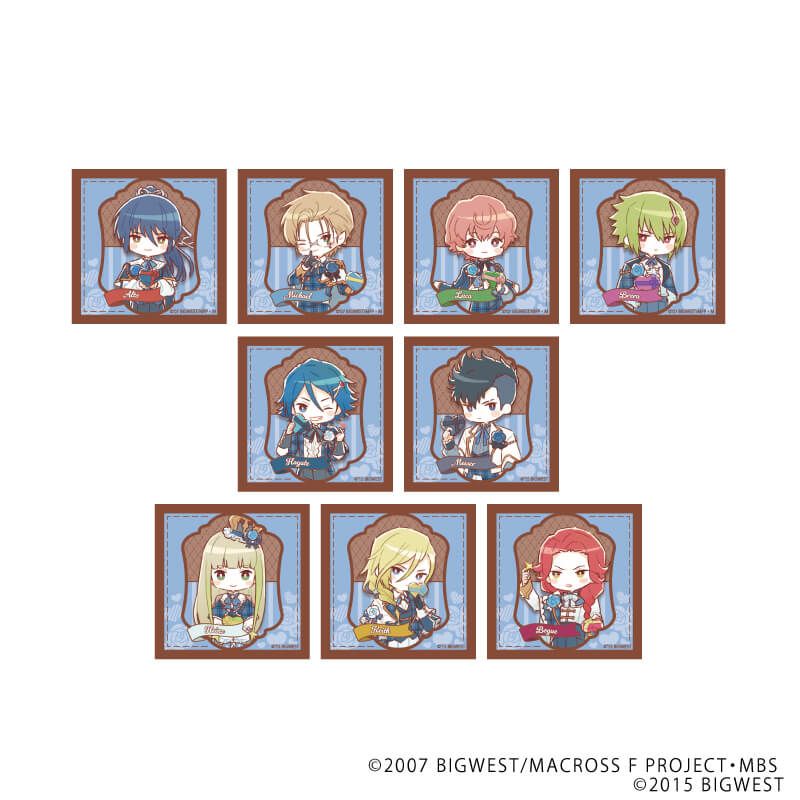 ダイヤボックスマシュマロ「『マクロスF』『マクロスΔ』」01/集合デザイン ホワイトデーver.(レトロアートイラスト)