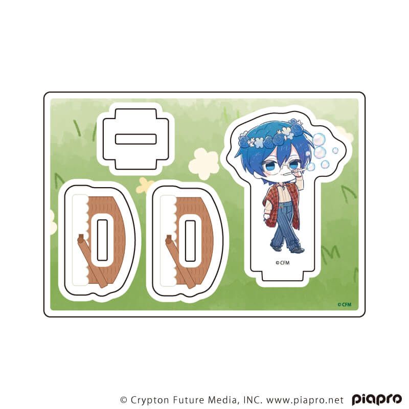 ゆらゆらアクリルスタンド「ピアプロキャラクターズ」12/KAITO ピクニックver.(グラフアートイラスト)