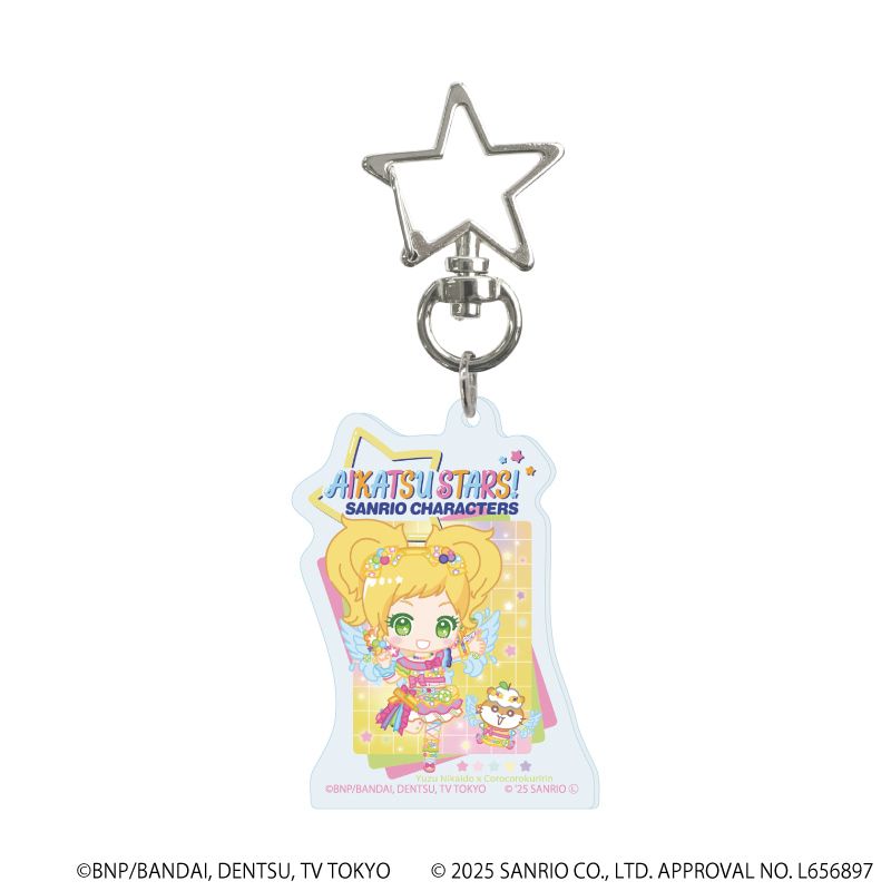 星型ナスカンアクリルキーホルダー 「アイカツスターズ！×サンリオキャラクターズ」01/コンプリートBOX(全10種)(コラボイラスト(ミニキャラ))