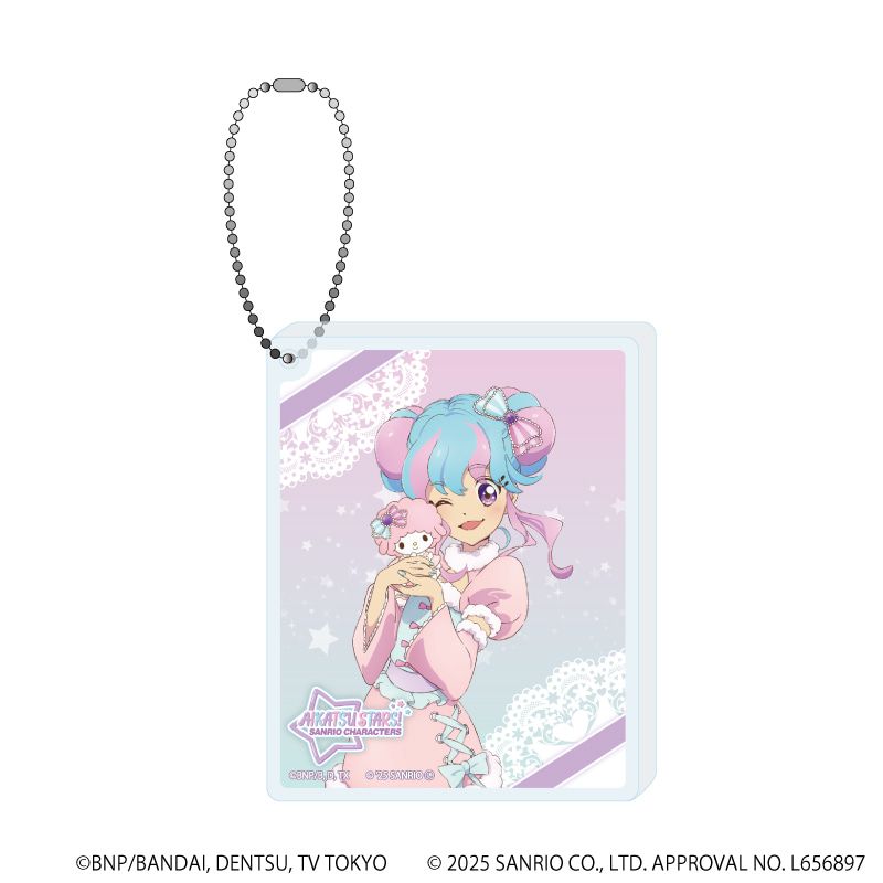 アクリルブロックキーホルダー「アイカツスターズ！×サンリオキャラクターズ」01/トレーディング(10種)(コラボイラスト(等身))
