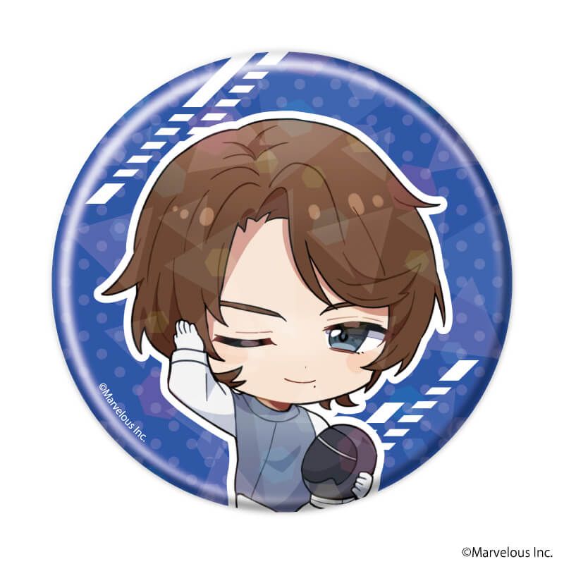 ホログラム缶バッジ(65mm)「千銃士:Rhodoknight」13/Vol.2 コンプリートBOX(全9種)(ミニキャライラスト)