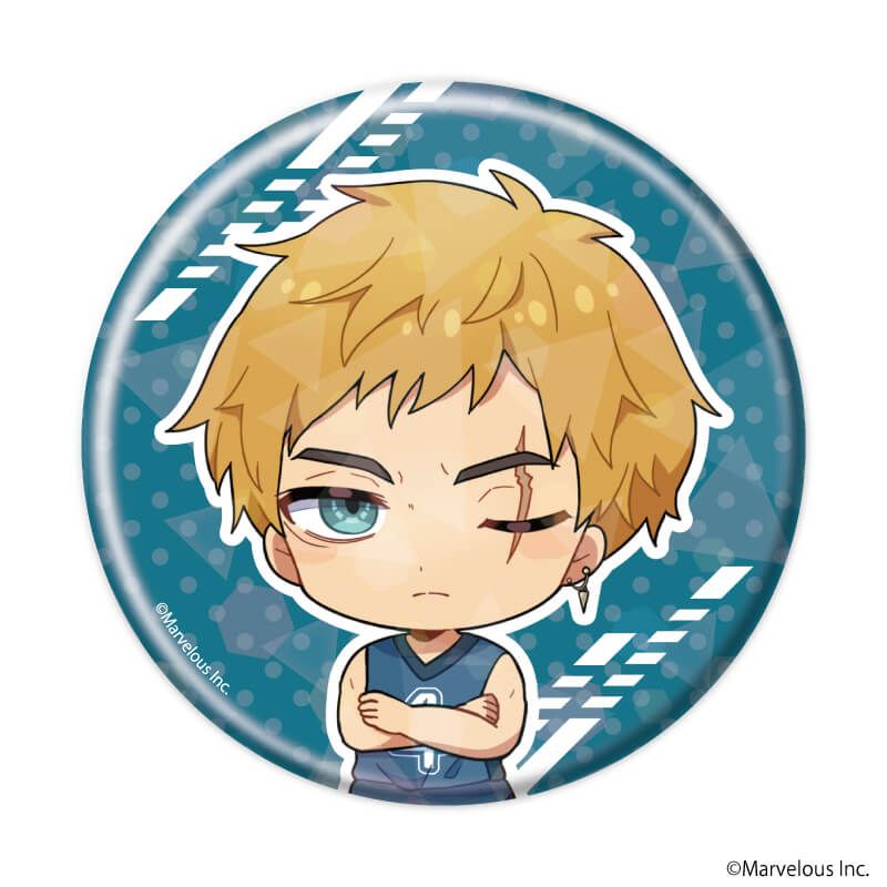 ホログラム缶バッジ(65mm)「千銃士:Rhodoknight」14/Vol.3 ブラインド(10種)(ミニキャライラスト)