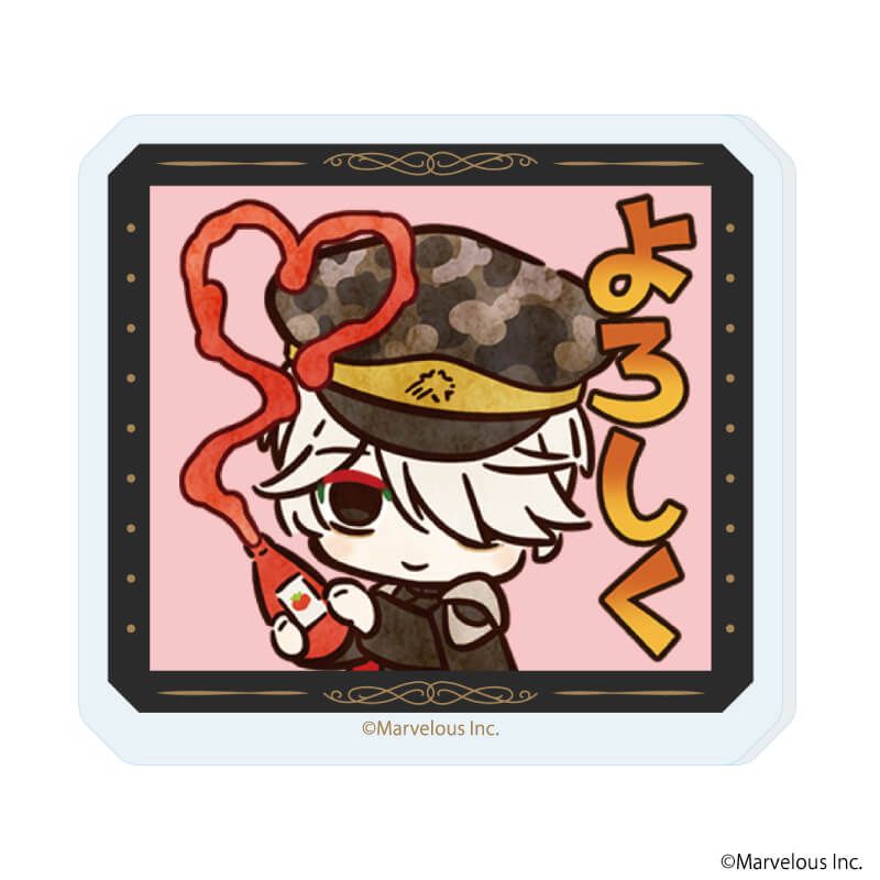 アクリルプレートバッジ「千銃士:Rhodoknight」04/スタンプver. ブラインド(12種)(公式イラスト)