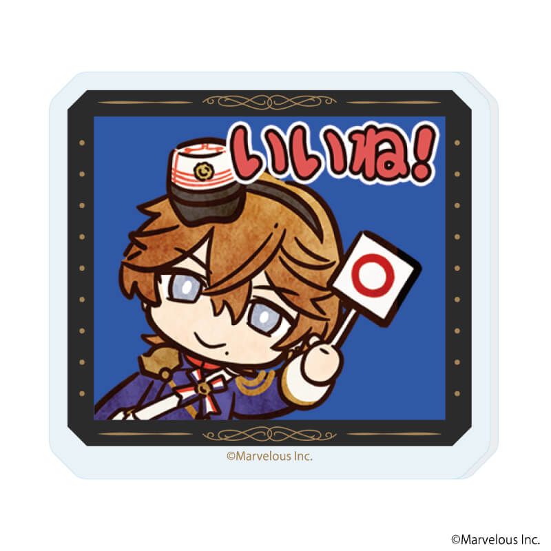 アクリルプレートバッジ「千銃士:Rhodoknight」04/スタンプver. ブラインド(12種)(公式イラスト)