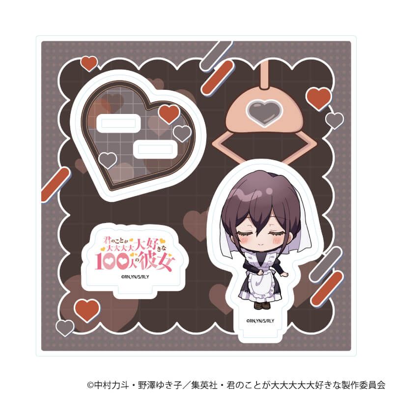 アクリルスタンドプレート「君のことが大大大大大好きな100人の彼女」09/銘戸芽衣(ミニキャライラスト)