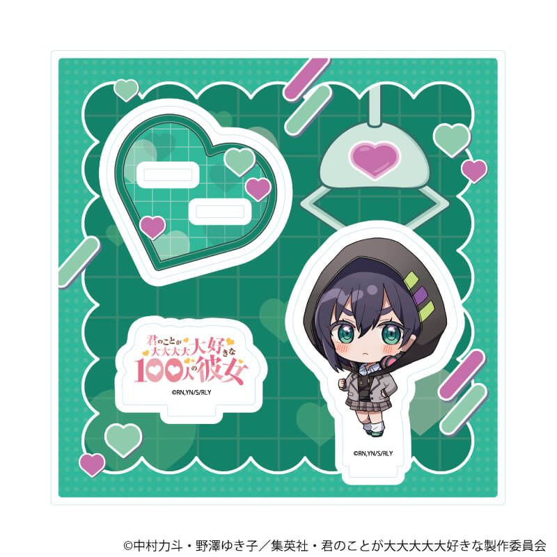 アクリルスタンドプレート「君のことが大大大大大好きな100人の彼女」08/原賀胡桃(ミニキャライラスト)