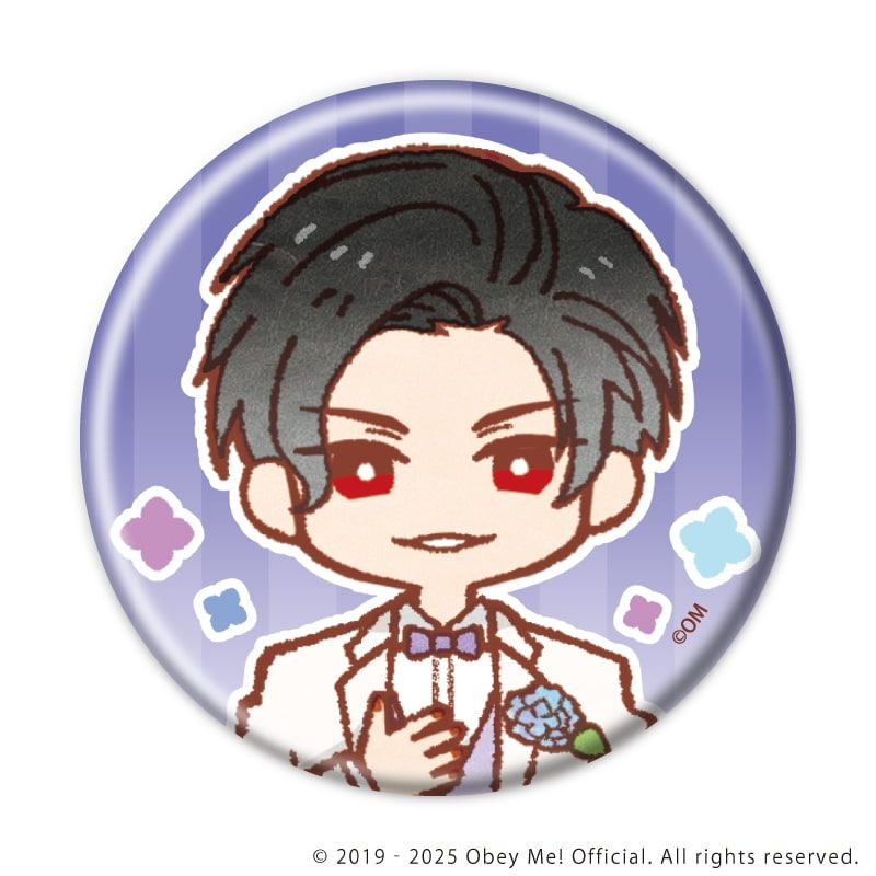 缶バッジ「Obey Me! Nightbringer」25/紫陽花ver. コンプリートBOX(全7種)(レトロアートイラスト)