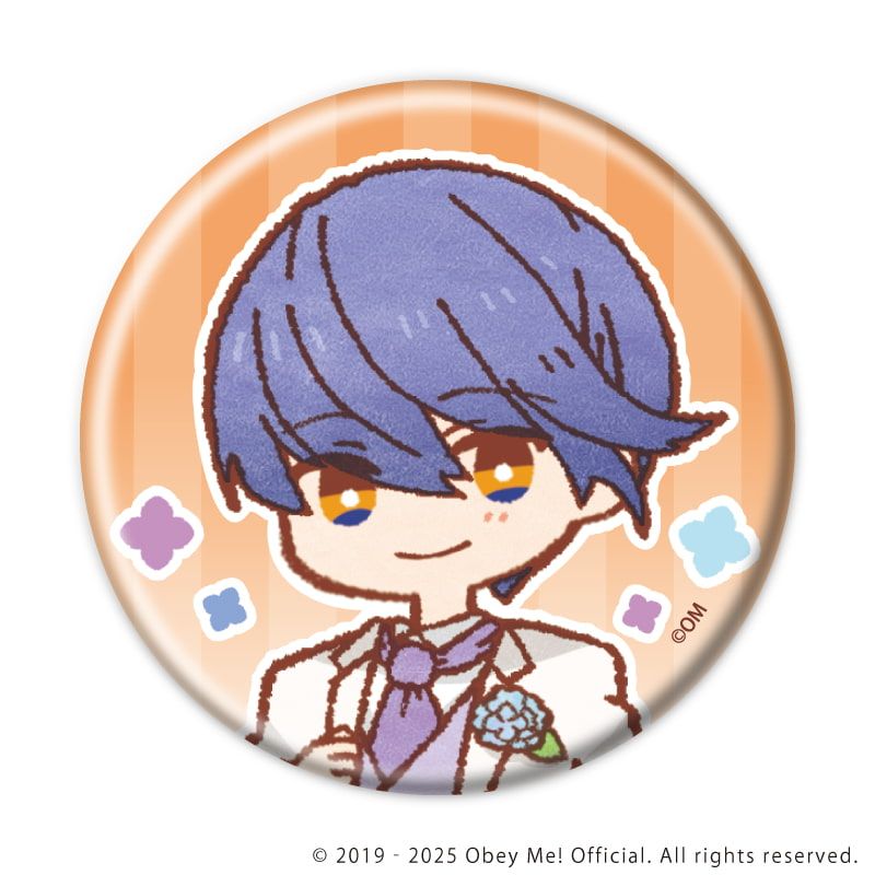 缶バッジ「Obey Me! Nightbringer」25/紫陽花ver. コンプリートBOX(全7種)(レトロアートイラスト)