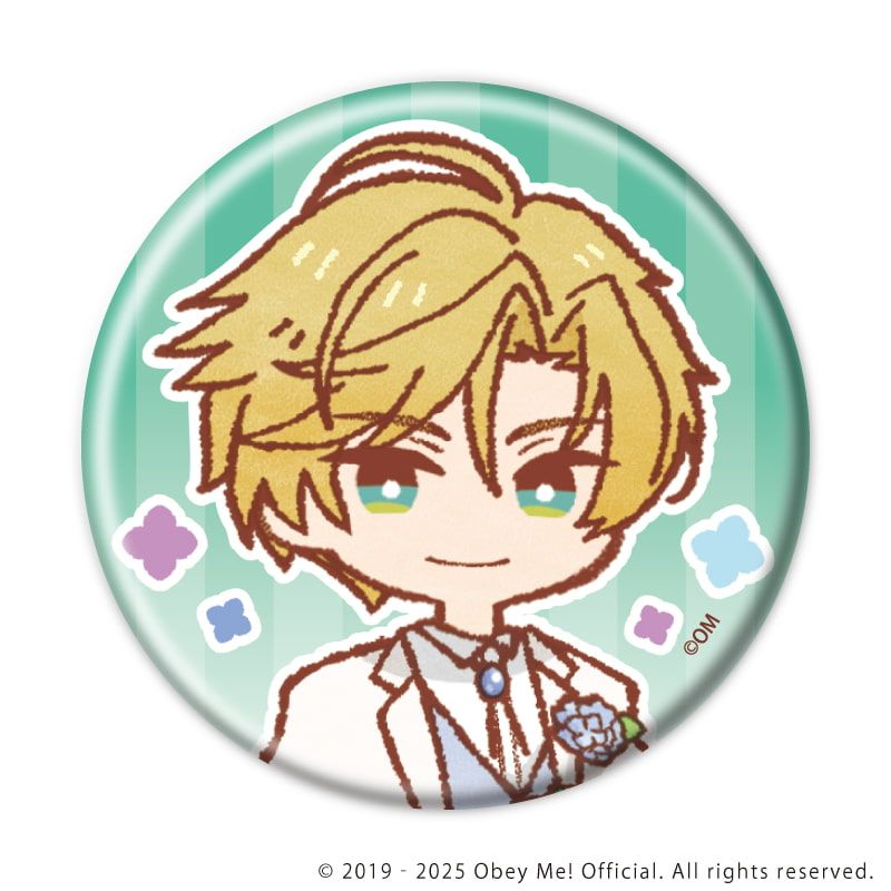 缶バッジ「Obey Me! Nightbringer」25/紫陽花ver. コンプリートBOX(全7種)(レトロアートイラスト)