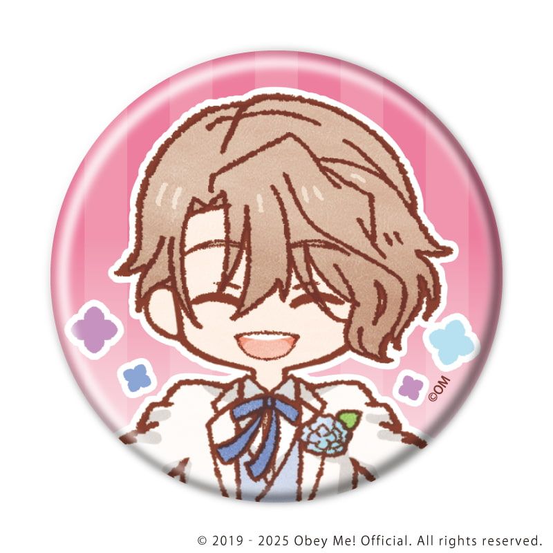 缶バッジ「Obey Me! Nightbringer」25/紫陽花ver. コンプリートBOX(全7種)(レトロアートイラスト)