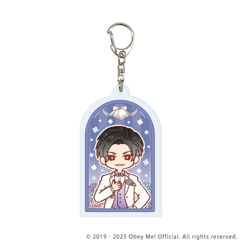 アクリルキーホルダー「Obey Me! Nightbringer」14/紫陽花ver. ブラインド(7種)(レトロアートイラスト)