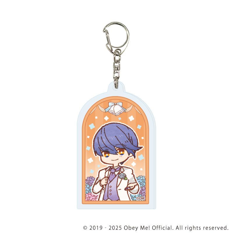 アクリルキーホルダー「Obey Me! Nightbringer」14/紫陽花ver. ブラインド(7種)(レトロアートイラスト)