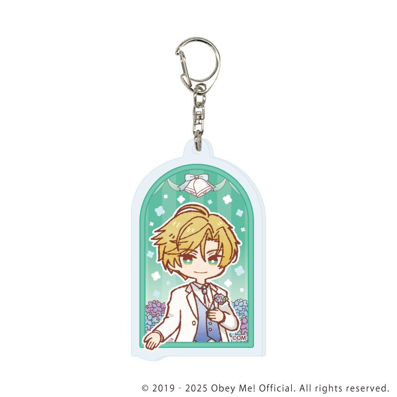アクリルキーホルダー「Obey Me! Nightbringer」14/紫陽花ver. ブラインド(7種)(レトロアートイラスト)