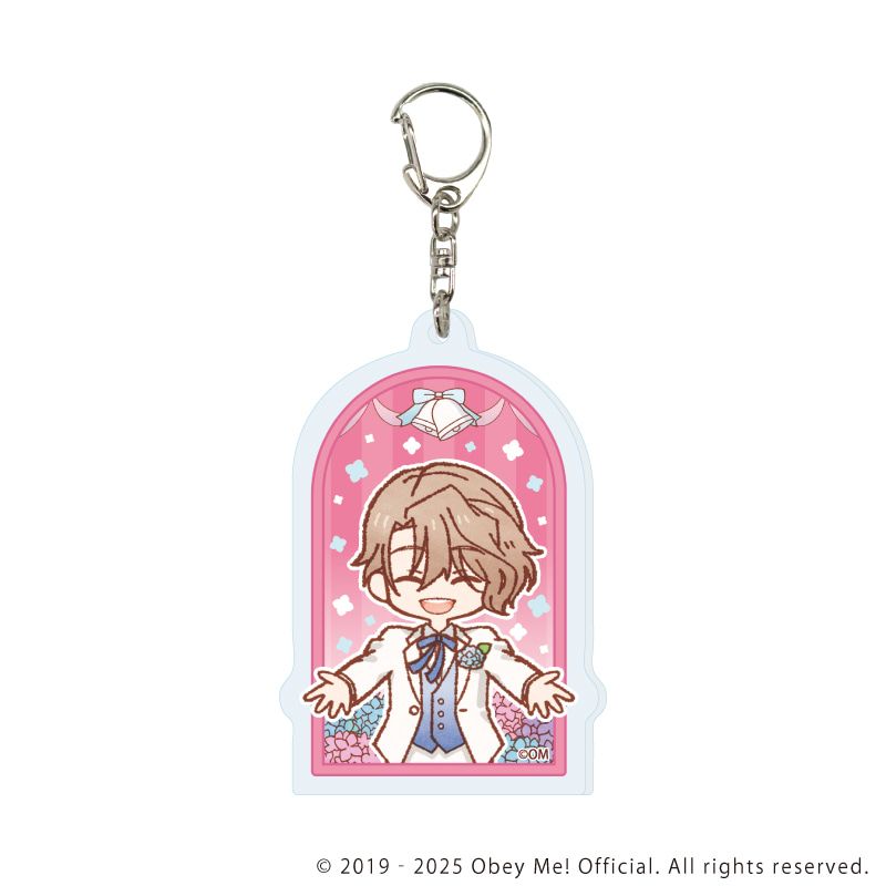 アクリルキーホルダー「Obey Me! Nightbringer」14/紫陽花ver. ブラインド(7種)(レトロアートイラスト)