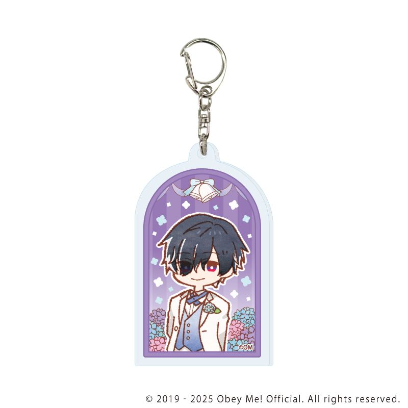 アクリルキーホルダー「Obey Me! Nightbringer」14/紫陽花ver. ブラインド(7種)(レトロアートイラスト)