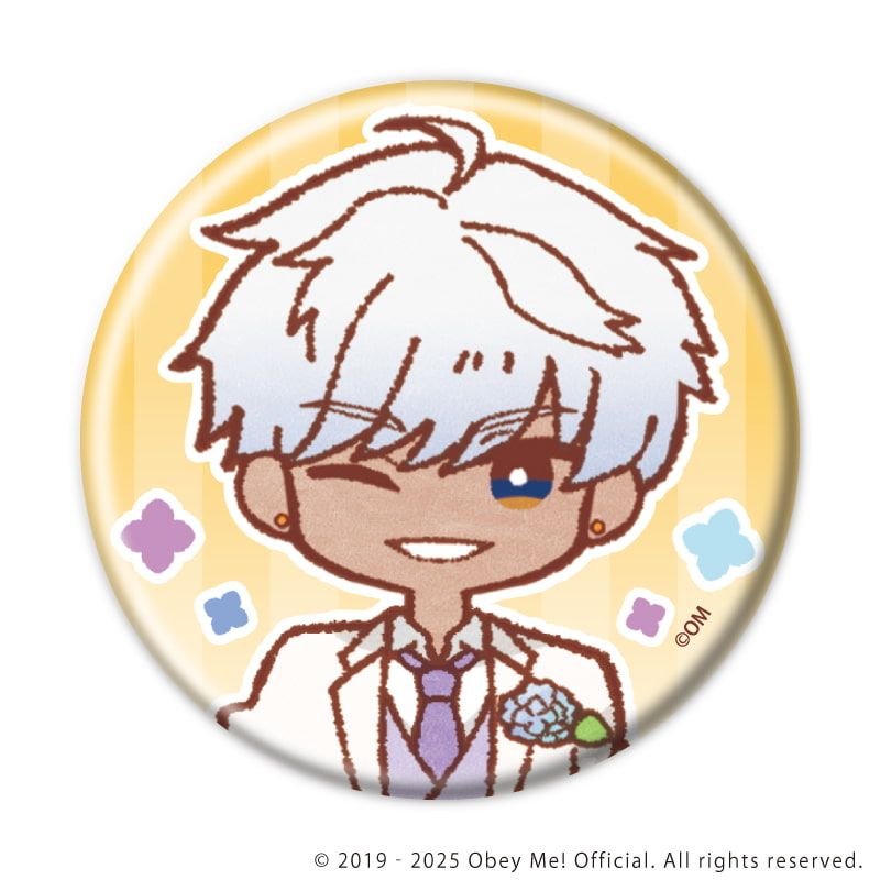 缶バッジ「Obey Me! Nightbringer」25/紫陽花ver. ブラインド(7種)(レトロアートイラスト)