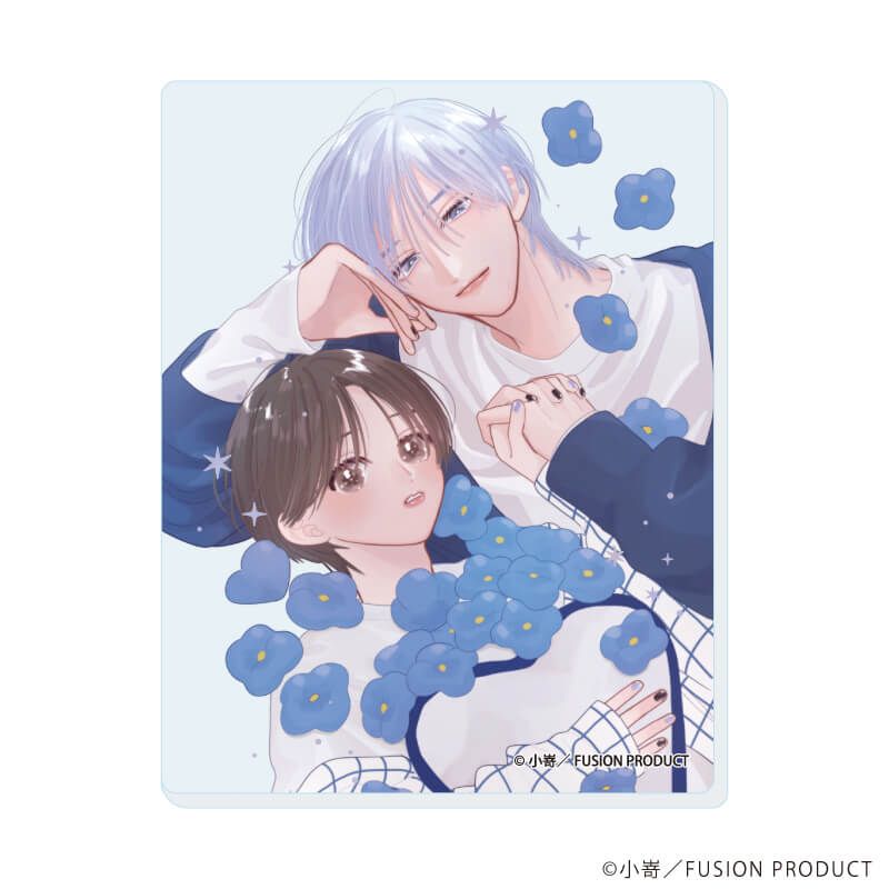 アクリルカード「ベールブルーと梔子の花束」01/コンプリートBOX(全5種)(公式&描き下ろしイラスト)