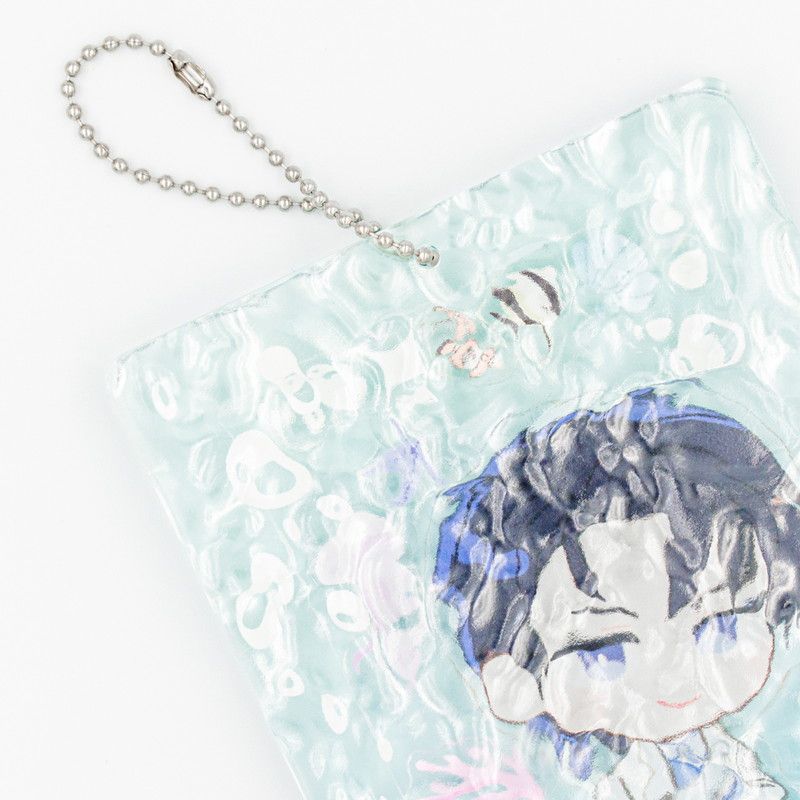 ぷく波アクリルフレーム01/海中(ブルー)【推し活】