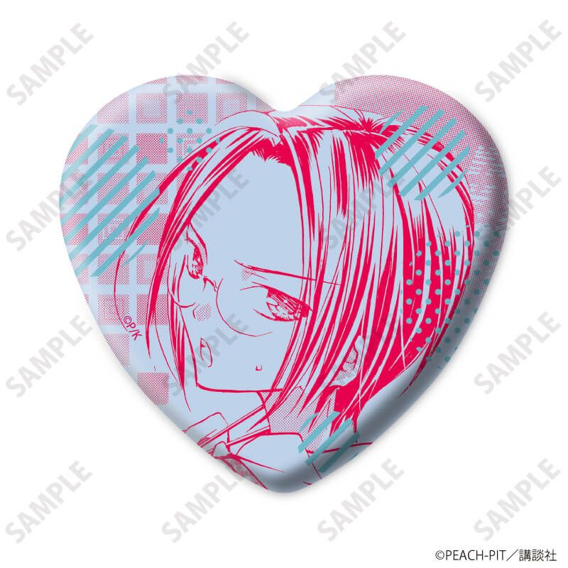 ハート型缶バッジ「しゅごキャラ！」05/結木やや&相馬空海&三条