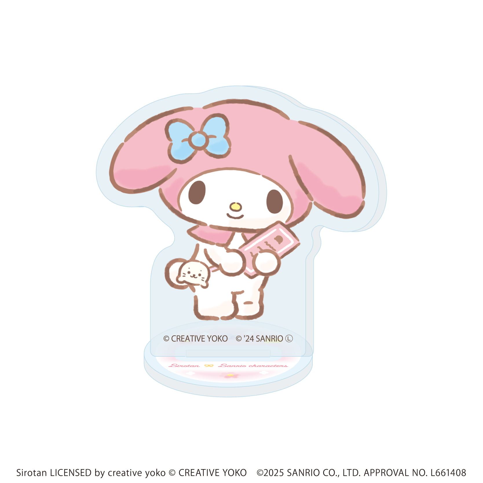 アクリルぷちスタンド「しろたん×サンリオキャラクターズ」01/ブラインド(6種)(コラボイラスト)