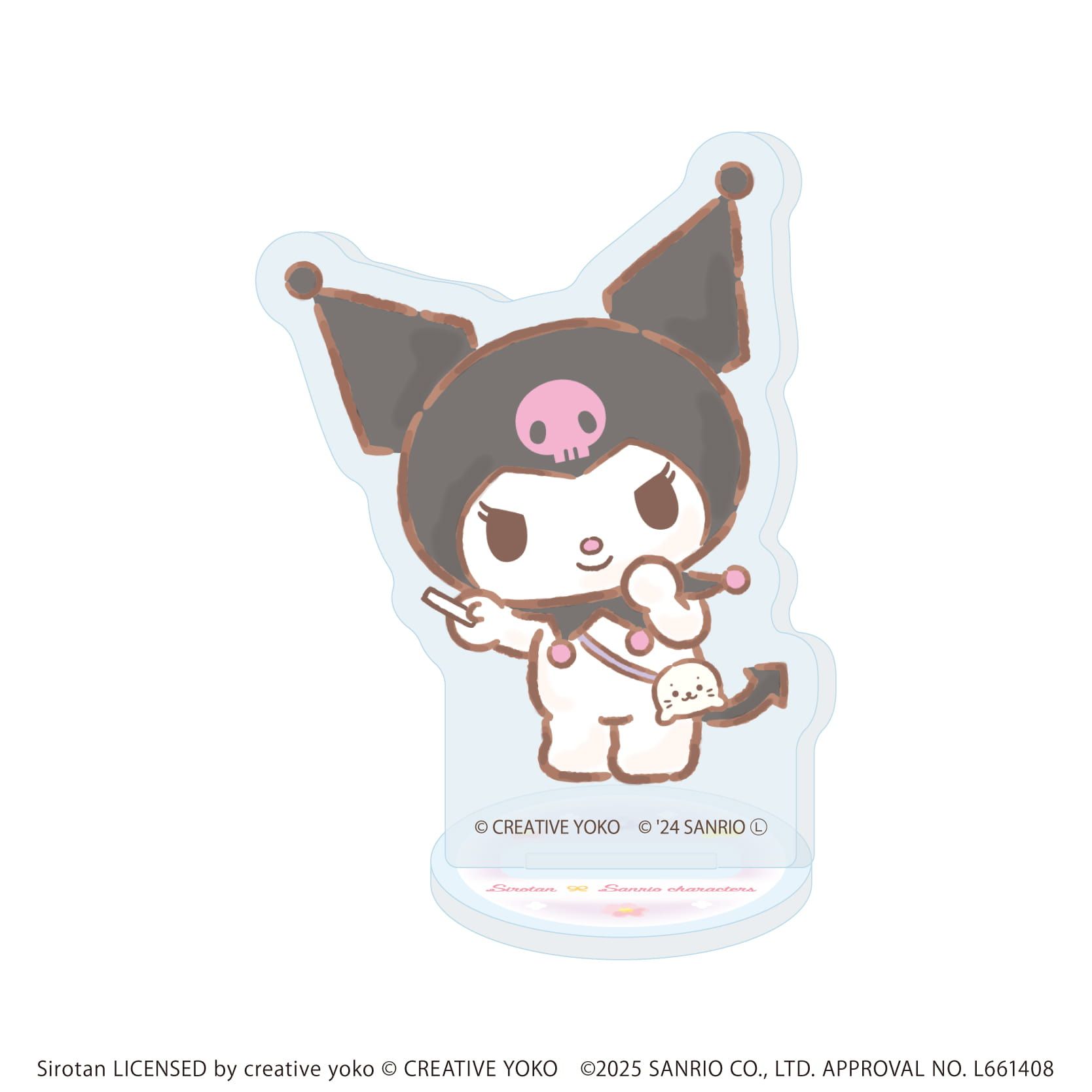 アクリルぷちスタンド「しろたん×サンリオキャラクターズ」01/ブラインド(6種)(コラボイラスト)