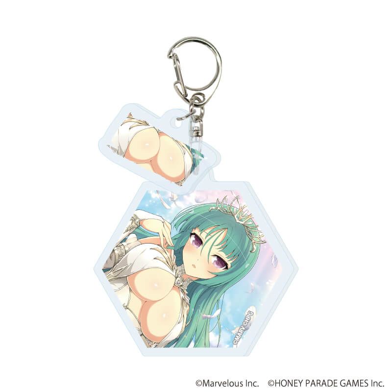 パイ付きアクリルキーホルダー「シノビマスター 閃乱カグラ NEW LINK」02/BOX1 ブラインド(6種)(公式イラスト)