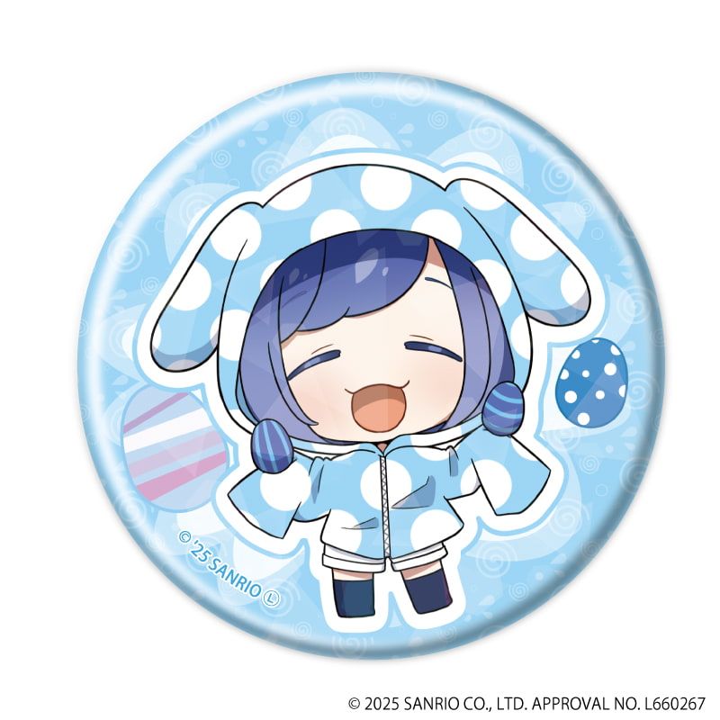 ホログラム缶バッジ(57mm)「まいまいまいごえん」03/コンプリートBOX(全10種)(ミニキャライラスト)