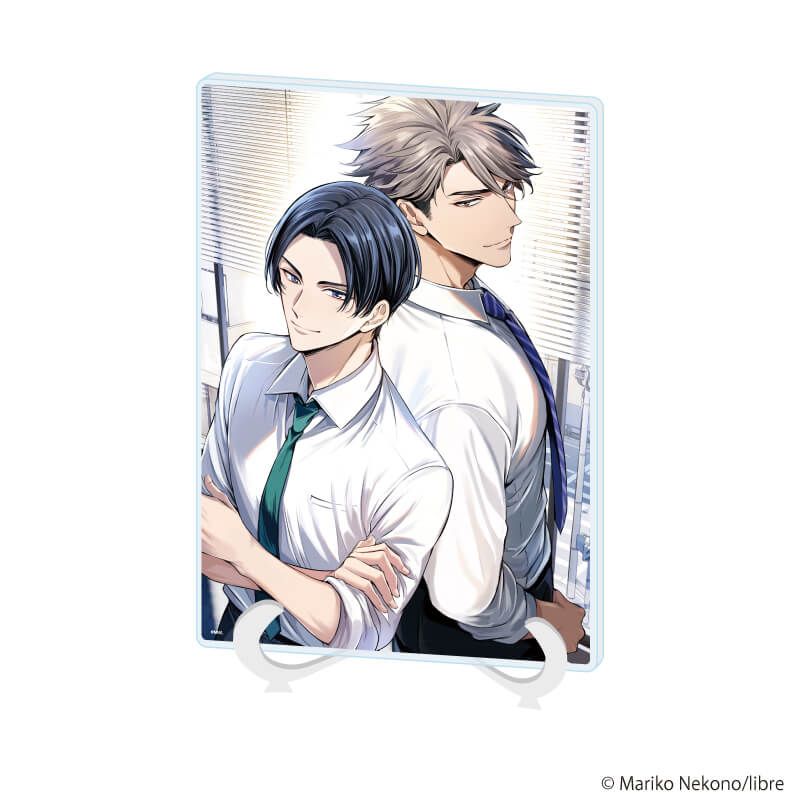 アクリルアートボード(A5サイズ)「猫野まりこ先生」01/「社会人カップルのSummer Vacation」BLフェア(公式イラスト)